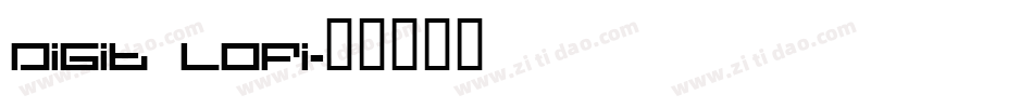 Digit LoFi字体转换